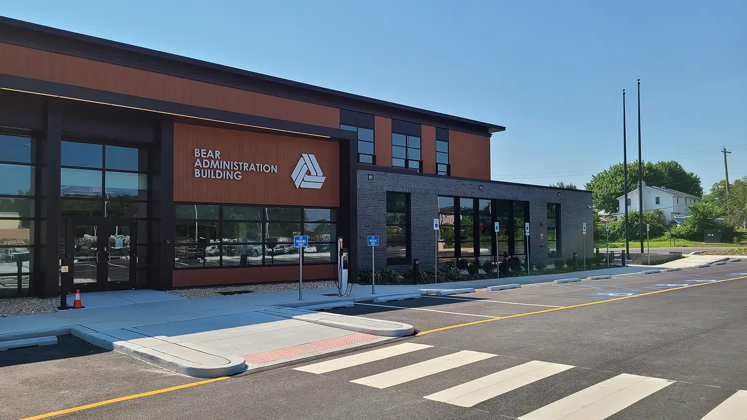 Exterior of the new Bear Administration Building